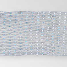 Preciosa Crystal 13SS 16 Row White Mesh